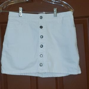 Bottom down mini skirt